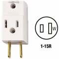 Leviton White 15A 3-Outlet Cube Tap 008-00531-00W